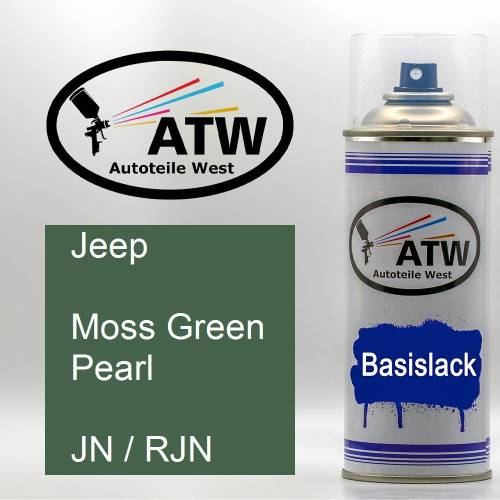 Jeep, Moss Green Pearl, JN / RJN: 400ml Sprühdose, von ATW Autoteile West.